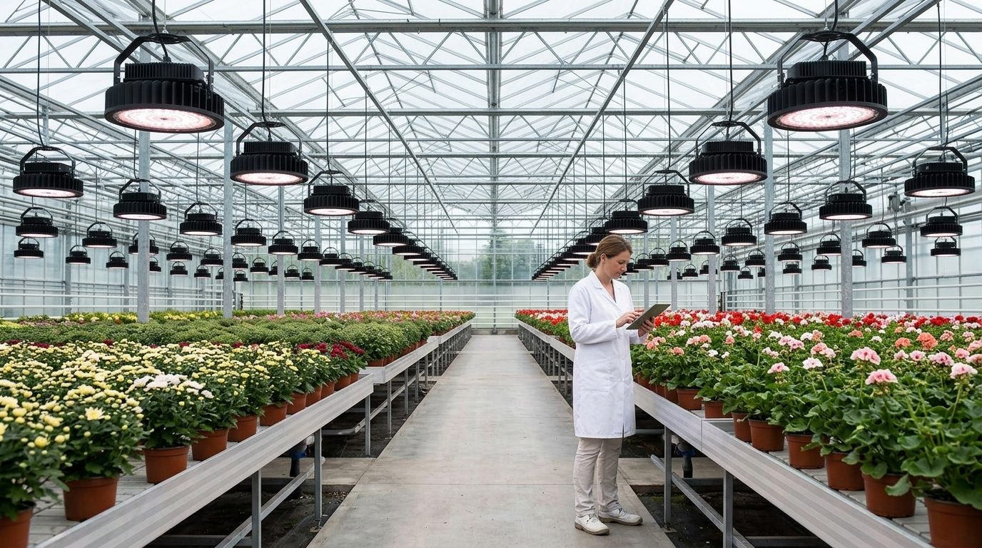 Dynamic Spectrum in Commercial Greenhouses: ROI Barriers and Automation Complexity