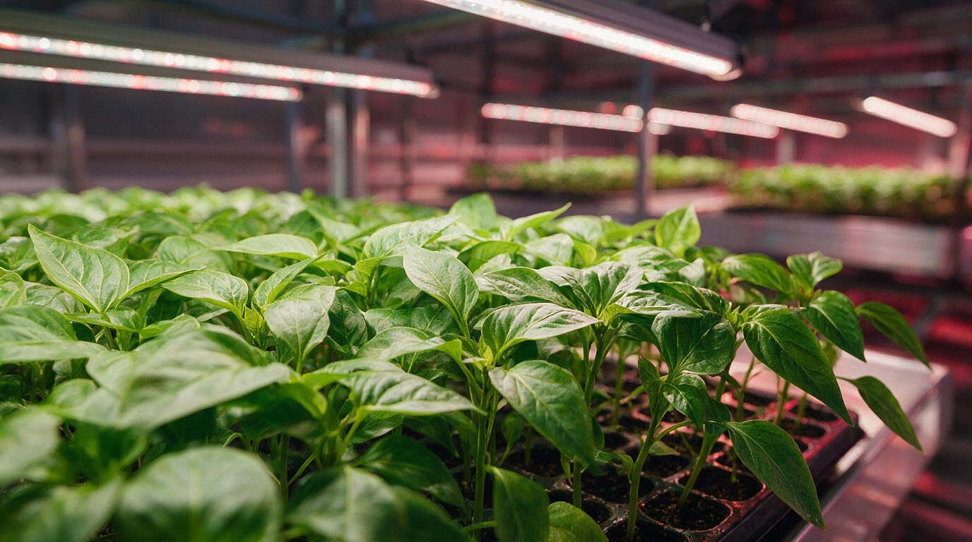 Sweet Pepper Seedling Supplemental Light Spectra: Narrow vs. Mixed Bands