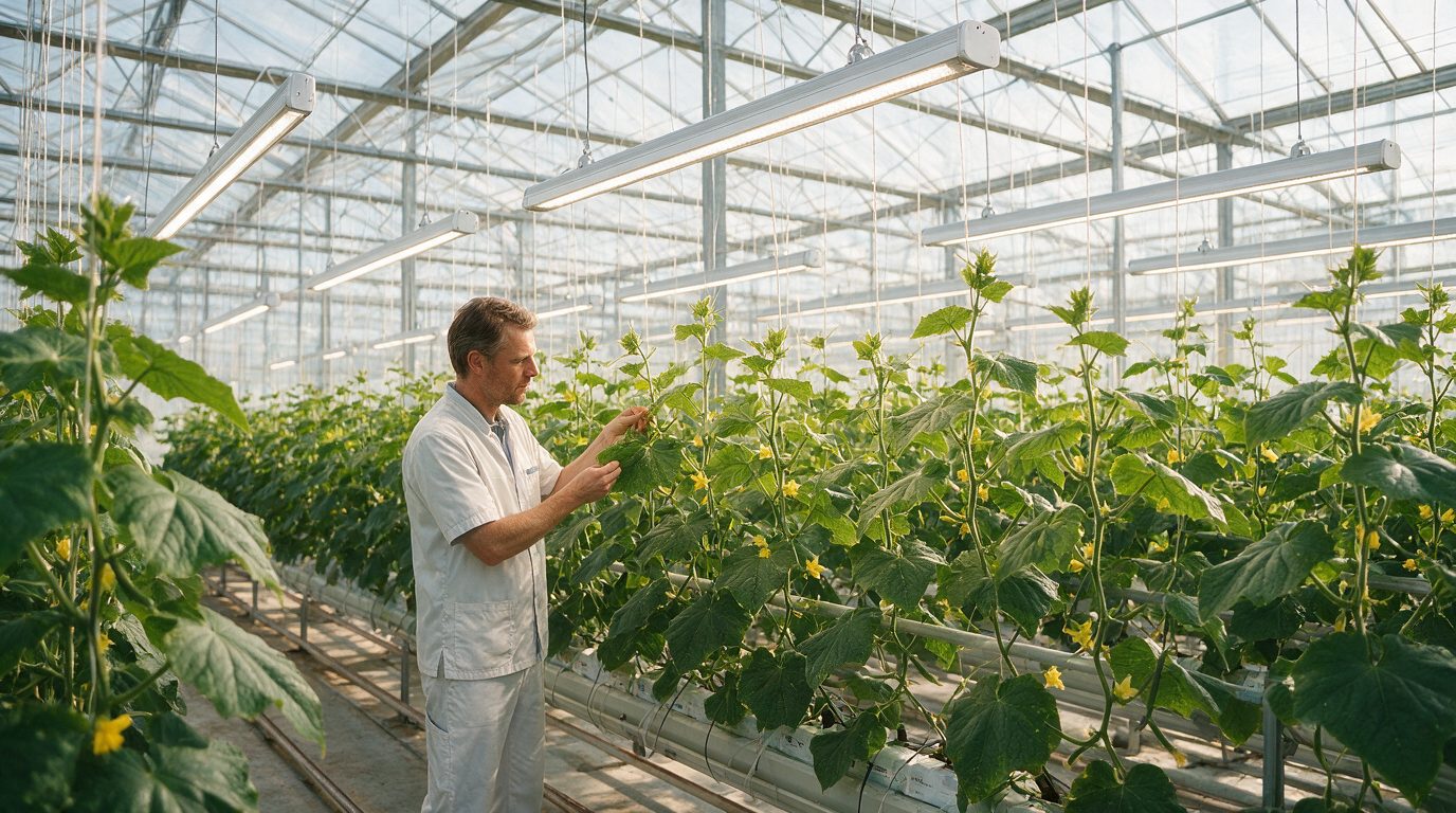 LED Spectrum for Cucumber: Dynamic Regimes and Control Costs