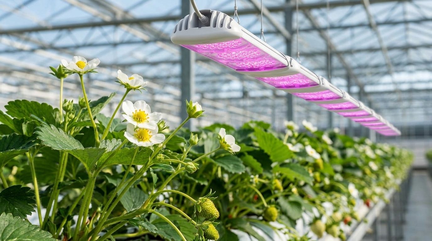 Supplemental Light Spectra and Flower Initiation in Everbearing Strawberries
