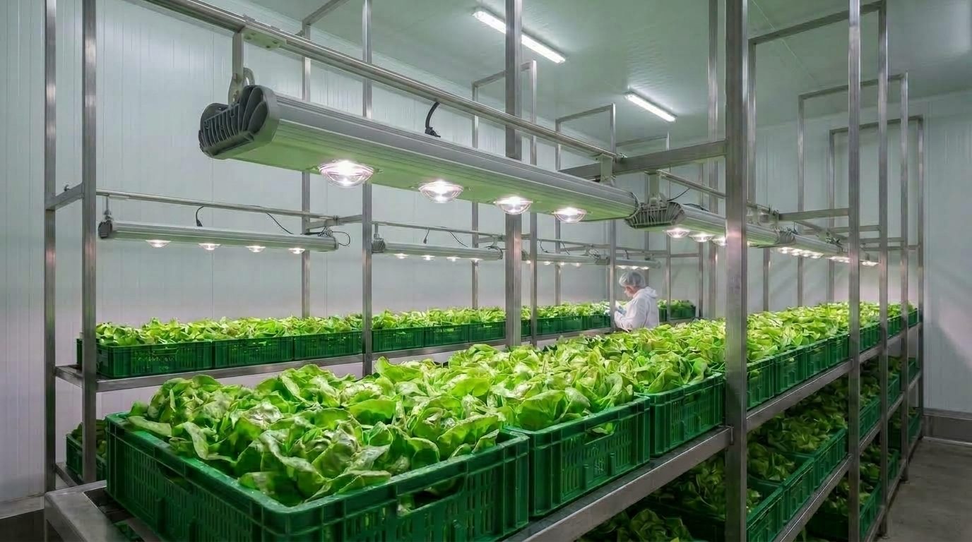 Green Spectrum in Cold Storage: How Lighting Inhibits Lettuce Degradation