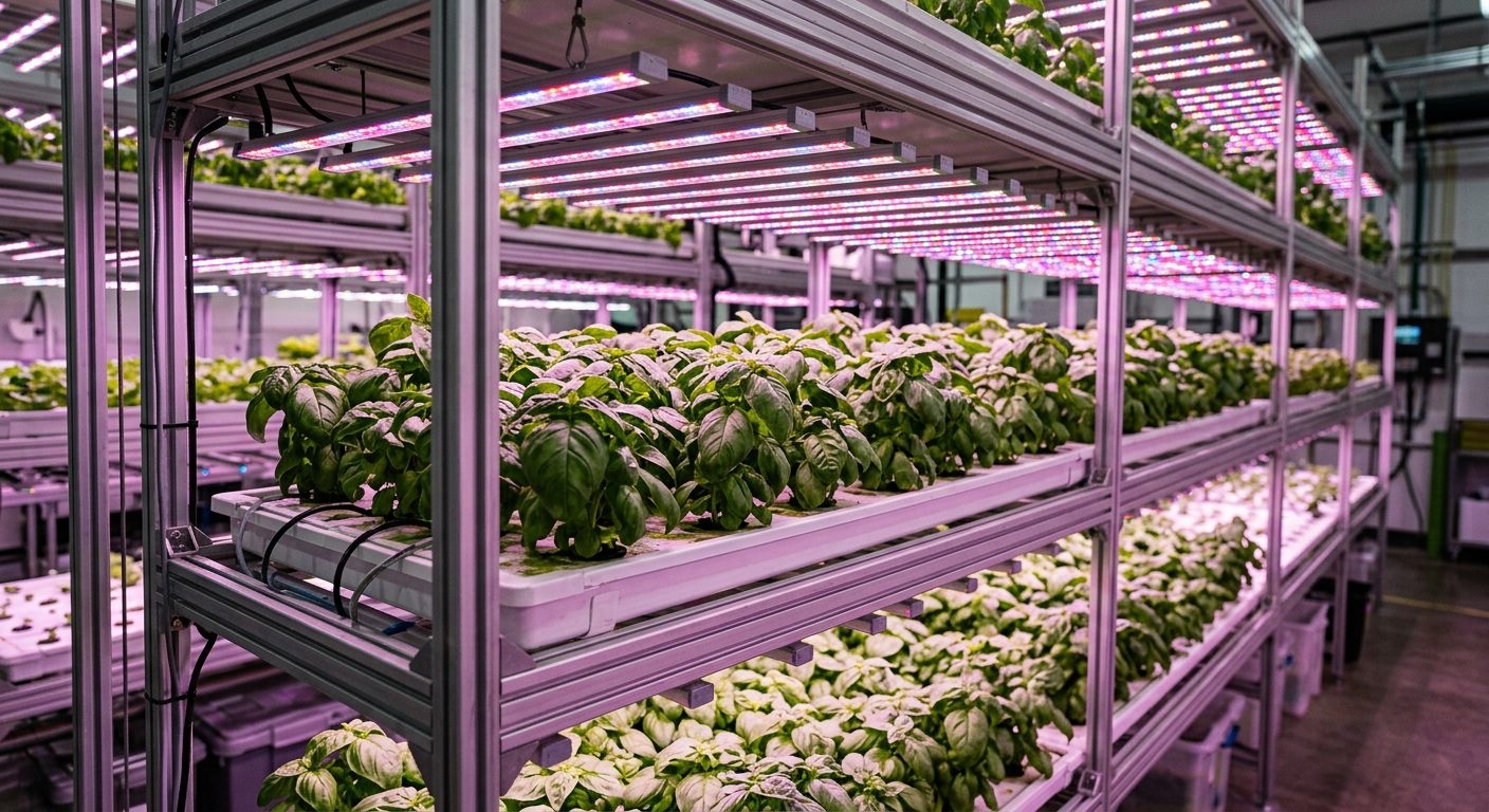 Dynamic Lighting Regimes for Basil: Boosting Dry Mass by 9%