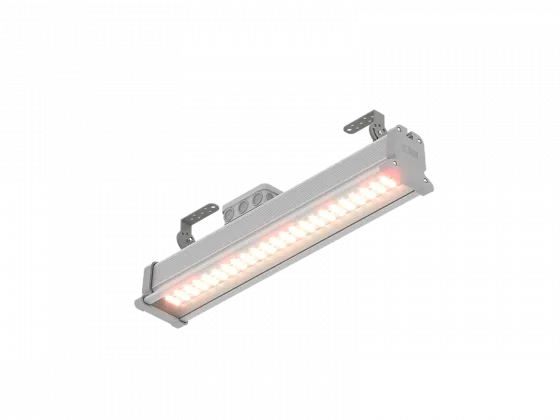 Фитосветильник ECOLED-BIO-50W-xx F-LINE IP67, angled view, right