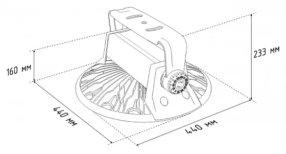 Фитосветильник ECOLED-BIO-400W-xx F-MOON