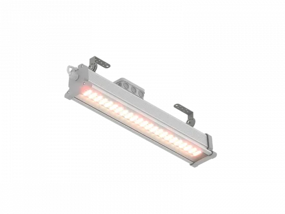 Фитосветильник ECOLED-BIO-50W-xx F-LINE IP67, angled view, left