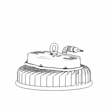 Фитосветильник ECOLED-BIO-240W-xx F-Ring, K2 mounting diagram